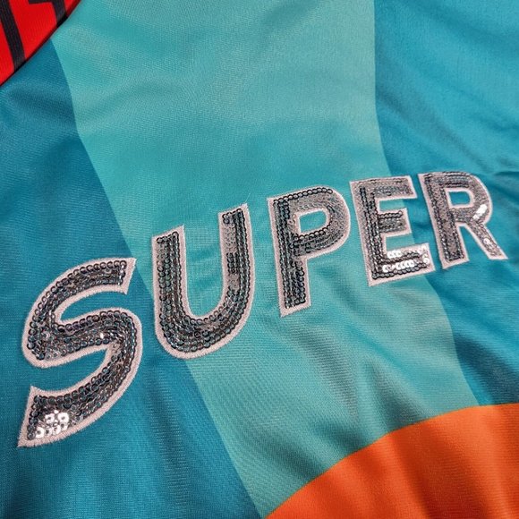 Starter Red Michael Strahan NFL Super Bowl LVII Embroidered Track Jacket Sz 2XL - Picture 11 of 13